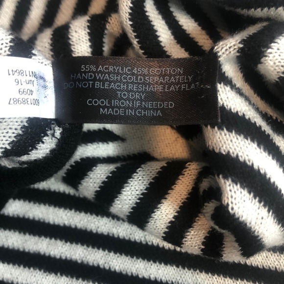 Lane Bryant Strip Open Front Shawl Wrap Oversize OS - Picture 5 of 6